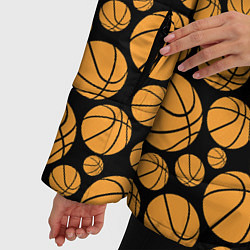 Куртка зимняя женская Баскетбольные Мячи, цвет: 3D-черный — фото 2