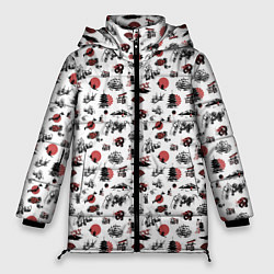 Куртка зимняя женская Япония, цвет: 3D-черный