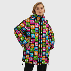Куртка зимняя женская Эмоции, цвет: 3D-черный — фото 2