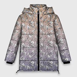 Куртка зимняя женская Плющ и градиент, цвет: 3D-светло-серый