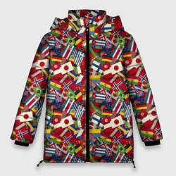 Куртка зимняя женская Страны Мира, цвет: 3D-черный