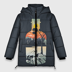 Куртка зимняя женская Философия, цвет: 3D-черный