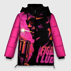 Куртка зимняя женская Тайлер Дёрден с динамитом, цвет: 3D-черный
