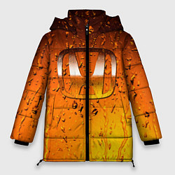 Куртка зимняя женская Honda капли дождя, цвет: 3D-черный