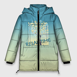 Куртка зимняя женская Время релакса, цвет: 3D-черный