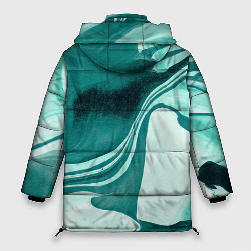 Женская зимняя куртка Красочный развод / 3D-Светло-серый – фото 2