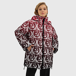Куртка зимняя женская Love СССР, цвет: 3D-черный — фото 2
