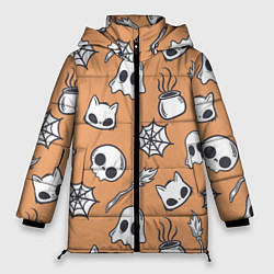 Куртка зимняя женская Праздничные шалости, цвет: 3D-черный