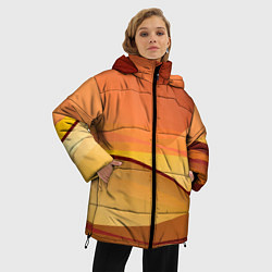 Куртка зимняя женская Пустыня Арракис Дюна, цвет: 3D-черный — фото 2