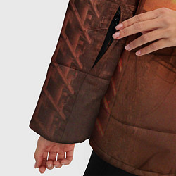 Куртка зимняя женская ГОДЗИЛЛА РАЗРУШАЕТ ГОРОД, цвет: 3D-черный — фото 2