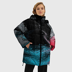 Куртка зимняя женская Распад красок, цвет: 3D-светло-серый — фото 2