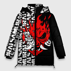 Куртка зимняя женская CYBERPUNK 2077: SAMURAI, цвет: 3D-черный