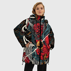 Куртка зимняя женская БОГ ГРОМА РАЙДЗИН, цвет: 3D-красный — фото 2