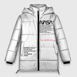 Куртка зимняя женская NASA БЕЛАЯ ФОРМА, цвет: 3D-светло-серый