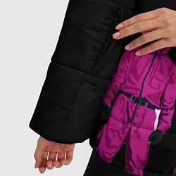 Куртка зимняя женская Игра в Кальмара-Стражи, цвет: 3D-черный — фото 2