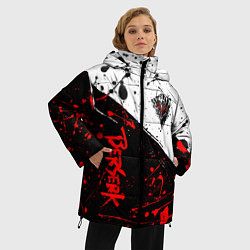 Куртка зимняя женская Berserk: Черная маска, цвет: 3D-светло-серый — фото 2