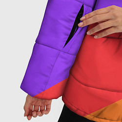 Куртка зимняя женская РАДУЖНАЯ ГЕОМЕТРИЯ RAINBOW GEOMETRY, цвет: 3D-черный — фото 2