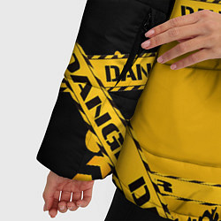 Куртка зимняя женская Лента DANGER, цвет: 3D-черный — фото 2