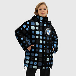 Куртка зимняя женская Бэха - боевая машина!, цвет: 3D-светло-серый — фото 2