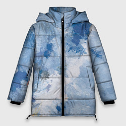 Куртка зимняя женская Небесные мазки, цвет: 3D-черный