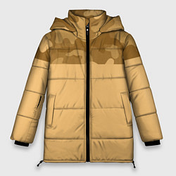 Куртка зимняя женская Песочный, цвет: 3D-черный