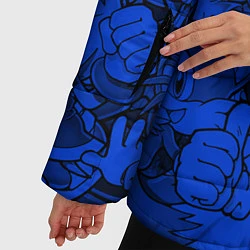 Куртка зимняя женская SONIC BLUE PATTERN СИНИЙ ЁЖ, цвет: 3D-черный — фото 2