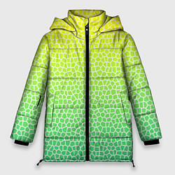 Куртка зимняя женская Витражная мозаика, цвет: 3D-светло-серый