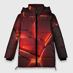 Куртка зимняя женская ПЛИТЫ НА НЕОНЕ, цвет: 3D-светло-серый