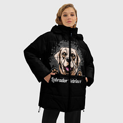Куртка зимняя женская Лабрадор-Ретривер Labrador Retriever, цвет: 3D-светло-серый — фото 2