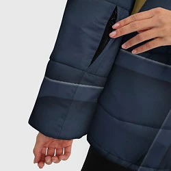 Куртка зимняя женская 3Д абстракция KVIks, цвет: 3D-светло-серый — фото 2