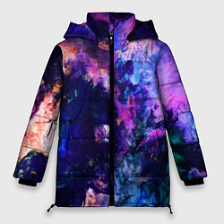 Куртка зимняя женская НЕОНОВЫЕ КОСМОС NEON SPACE, цвет: 3D-черный