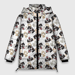 Куртка зимняя женская Далматинец Dalmatian, цвет: 3D-светло-серый