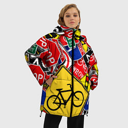Куртка зимняя женская Главная дорога, цвет: 3D-красный — фото 2