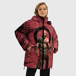 Куртка зимняя женская Кратос God of War, цвет: 3D-черный — фото 2