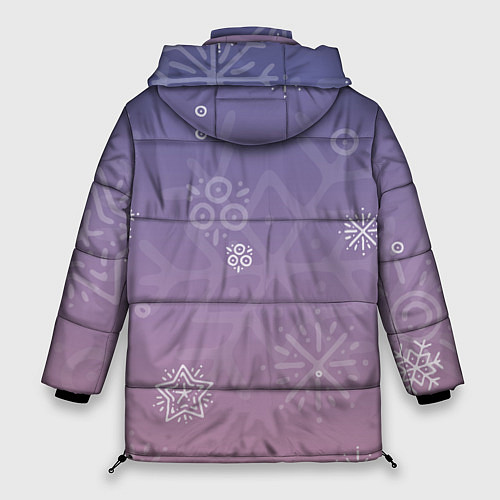 Женская зимняя куртка Happy New Year 2022 Сat 1 / 3D-Светло-серый – фото 2