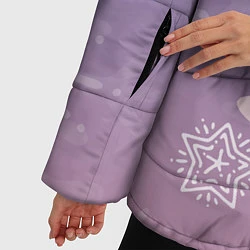 Куртка зимняя женская Happy New Year 2022 Сat 1, цвет: 3D-светло-серый — фото 2