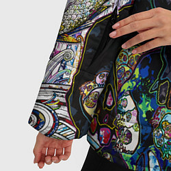 Куртка зимняя женская Такаши Мураками художник Японии, цвет: 3D-красный — фото 2