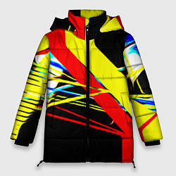 Куртка зимняя женская Геометр, цвет: 3D-красный
