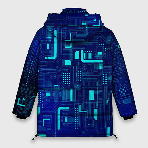Женская зимняя куртка Киберпанк Зима 2022 / 3D-Светло-серый – фото 2
