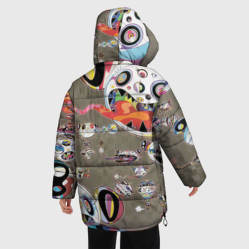 Женская зимняя куртка Арт Монстров / 3D-Светло-серый – фото 4