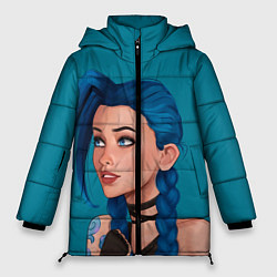 Куртка зимняя женская Красотка Джинкс, цвет: 3D-красный