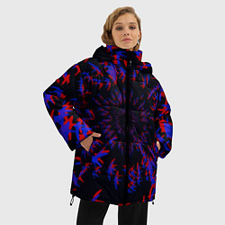 Куртка зимняя женская Абстракция Стай, цвет: 3D-черный — фото 2