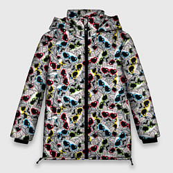 Куртка зимняя женская Модные Собачки, цвет: 3D-черный