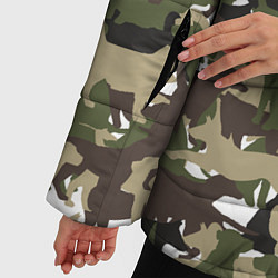 Куртка зимняя женская Камуфляж из Собак Camouflage, цвет: 3D-черный — фото 2