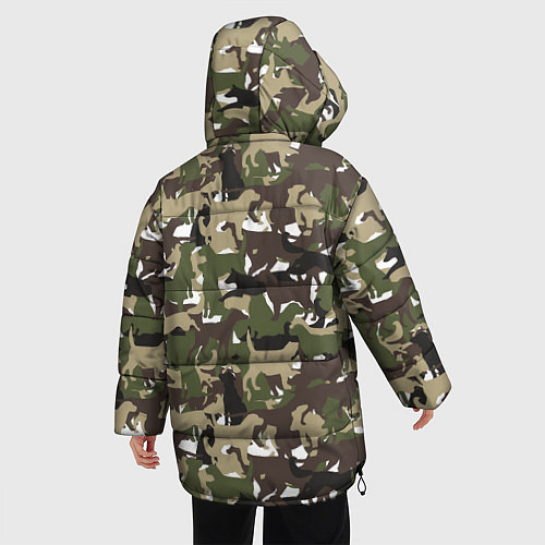 Женская зимняя куртка Камуфляж из Собак Camouflage / 3D-Светло-серый – фото 4