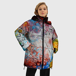 Куртка зимняя женская ЦветоТрэш, цвет: 3D-красный — фото 2