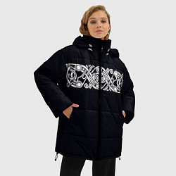 Куртка зимняя женская Вязь Викингов, цвет: 3D-красный — фото 2