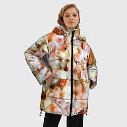 Куртка зимняя женская Салат Оливье Новогодняя Оливьешка, цвет: 3D-светло-серый — фото 2