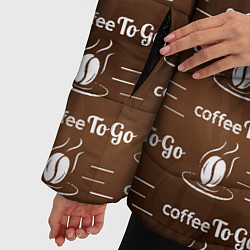 Куртка зимняя женская Coffee To Go Кофе с собой, цвет: 3D-светло-серый — фото 2