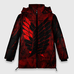 Куртка зимняя женская Атака Титанов Неоновый 2022, цвет: 3D-красный